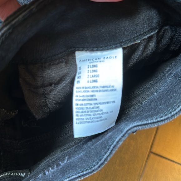 AEO black Jegging 2 LONG - Picture 3 of 4